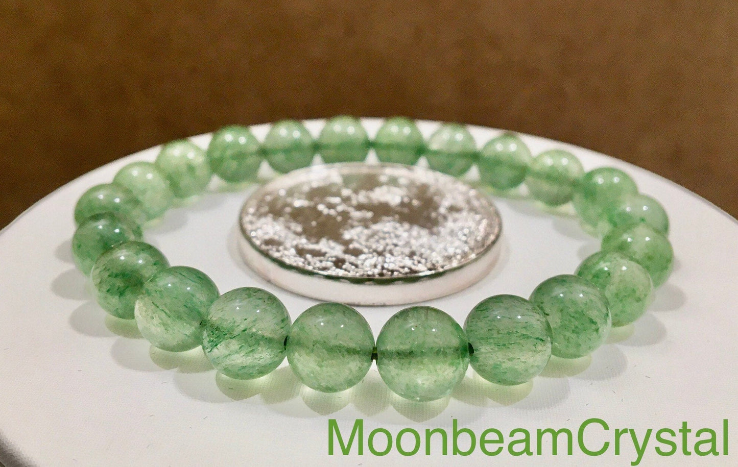 Green Strawberry Quartz Bracelets Grade 5A Special Unique Strawberry Quartz 7MM 8MM 8.5MM 9.5MM10MM Cool Summer Gift for Her Mother’s Day