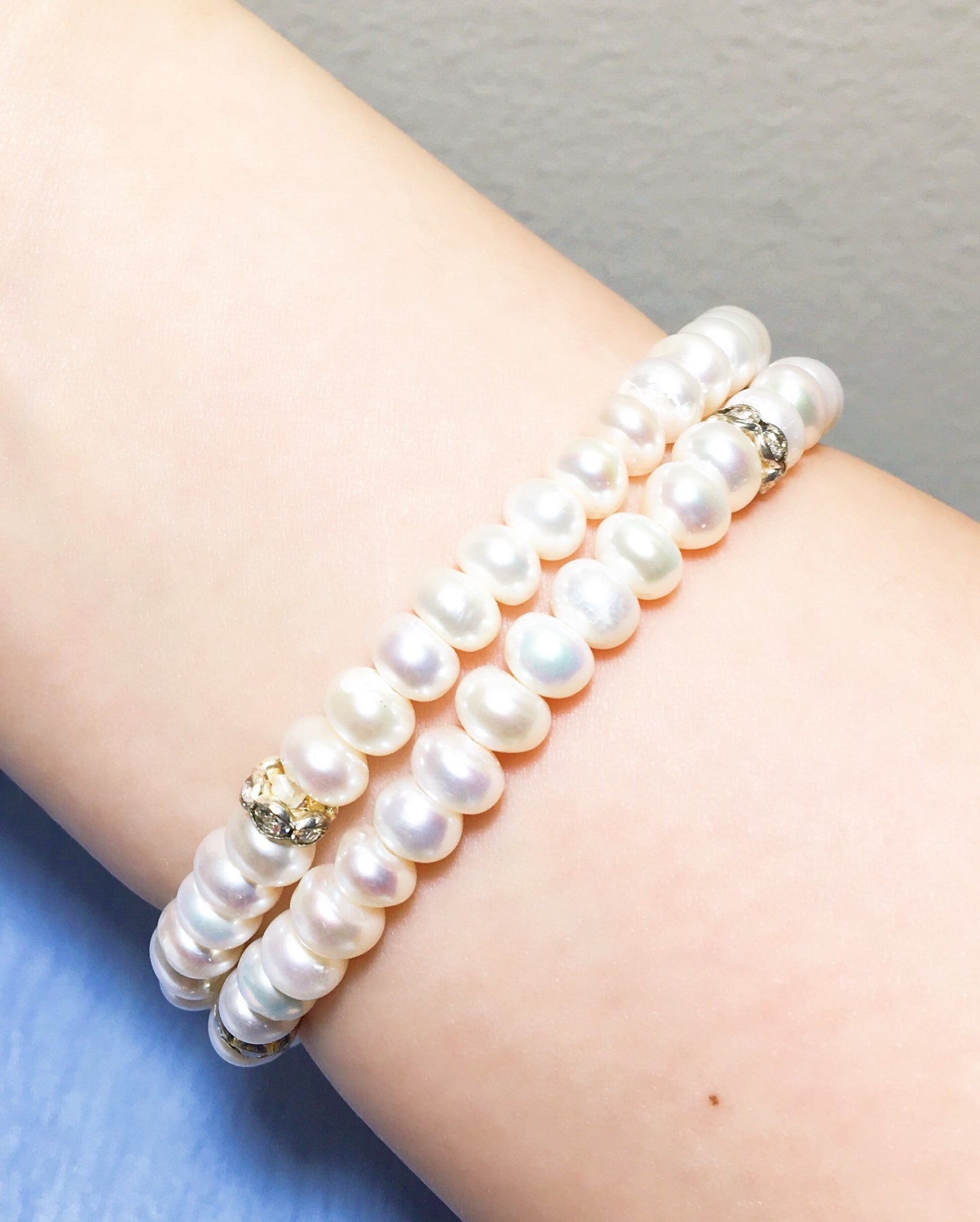 Real Pearl Bracelet, Freshwater Natural Pearl, Wedding Anniversary, Modern Pearl Jewelry for Woman,Bridesmaids, Gift for Her,Christmas Gift