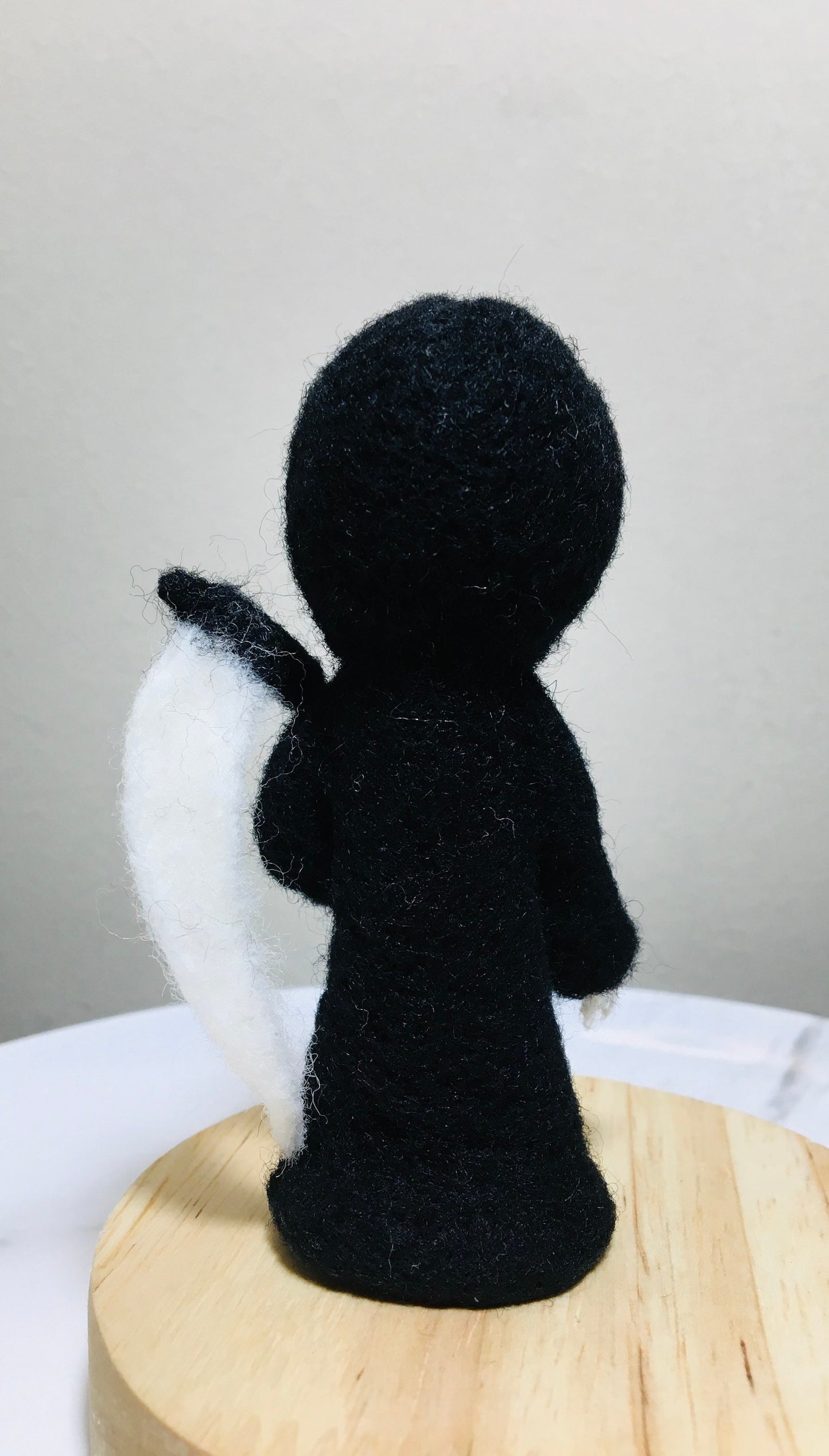 Blade of Death Grim Reaper Wool Felt Halloween Decoration - Rare Find and Unique, Wool Ghosts, Lovely Gifts, Halloween Ornament