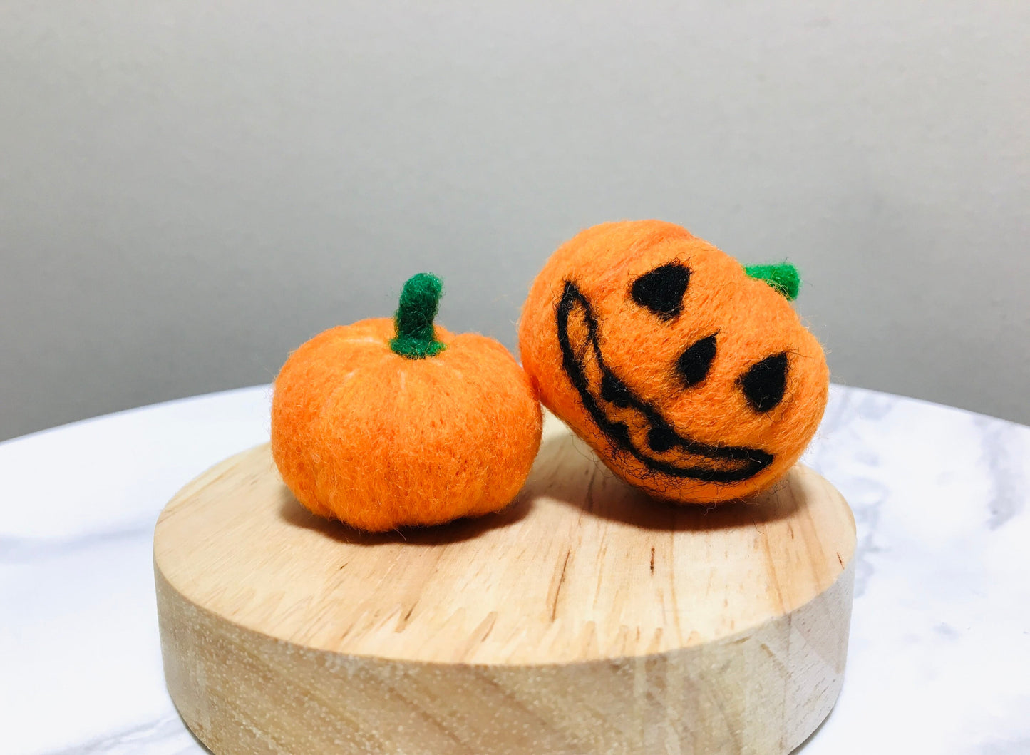 Helloween Pumpkin,Wool Felt, Set of 3,Felt Helloween Bulk Craft Home Decoration,Wool Felt Pumpkins,Halloween Lovely Gifts,Halloween Ornament