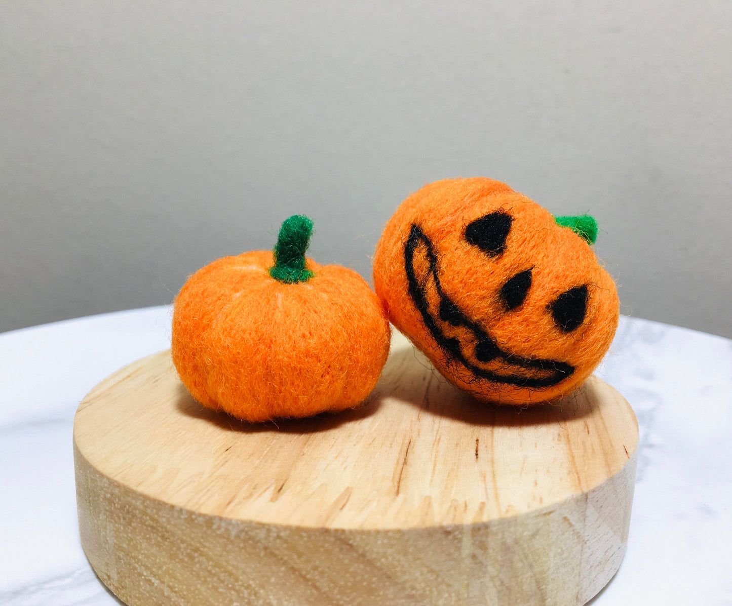 Helloween Pumpkin,Wool Felt, Set of 3,Felt Helloween Bulk Craft Home Decoration,Wool Felt Pumpkins,Halloween Lovely Gifts,Halloween Ornament