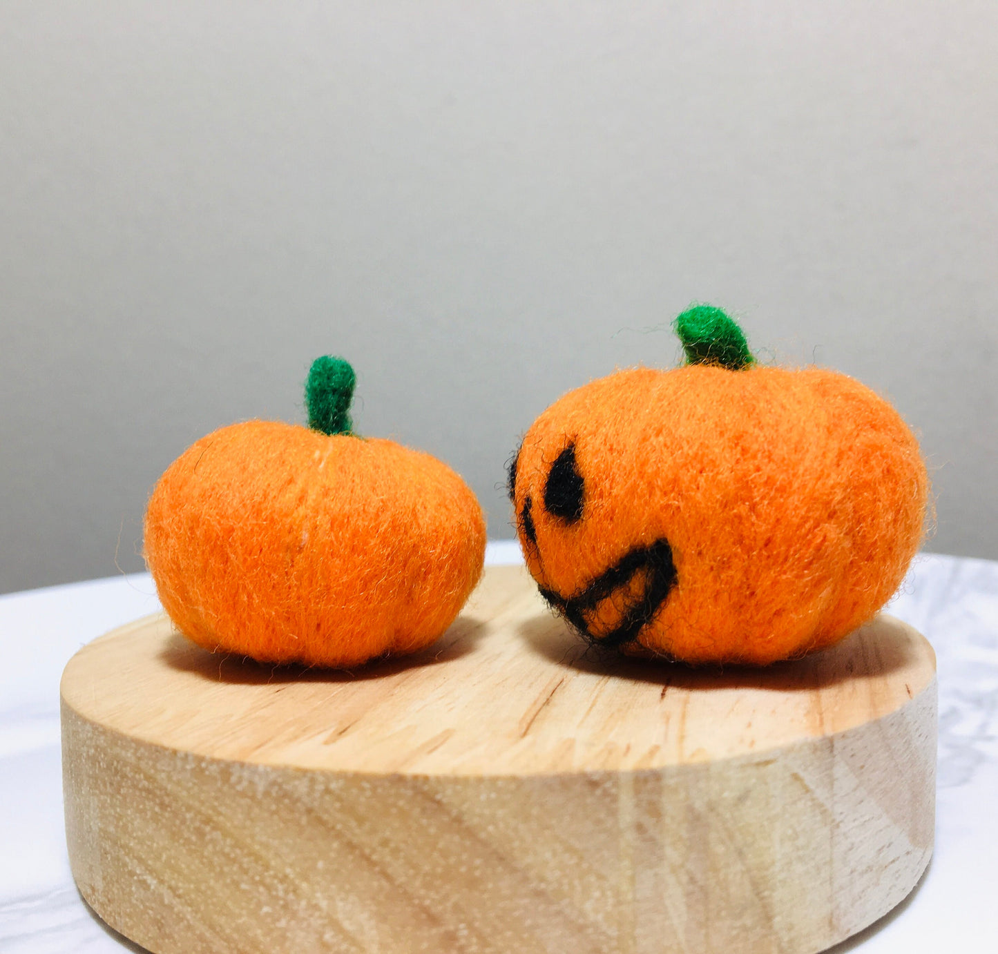 Helloween Pumpkin,Wool Felt, Set of 3,Felt Helloween Bulk Craft Home Decoration,Wool Felt Pumpkins,Halloween Lovely Gifts,Halloween Ornament