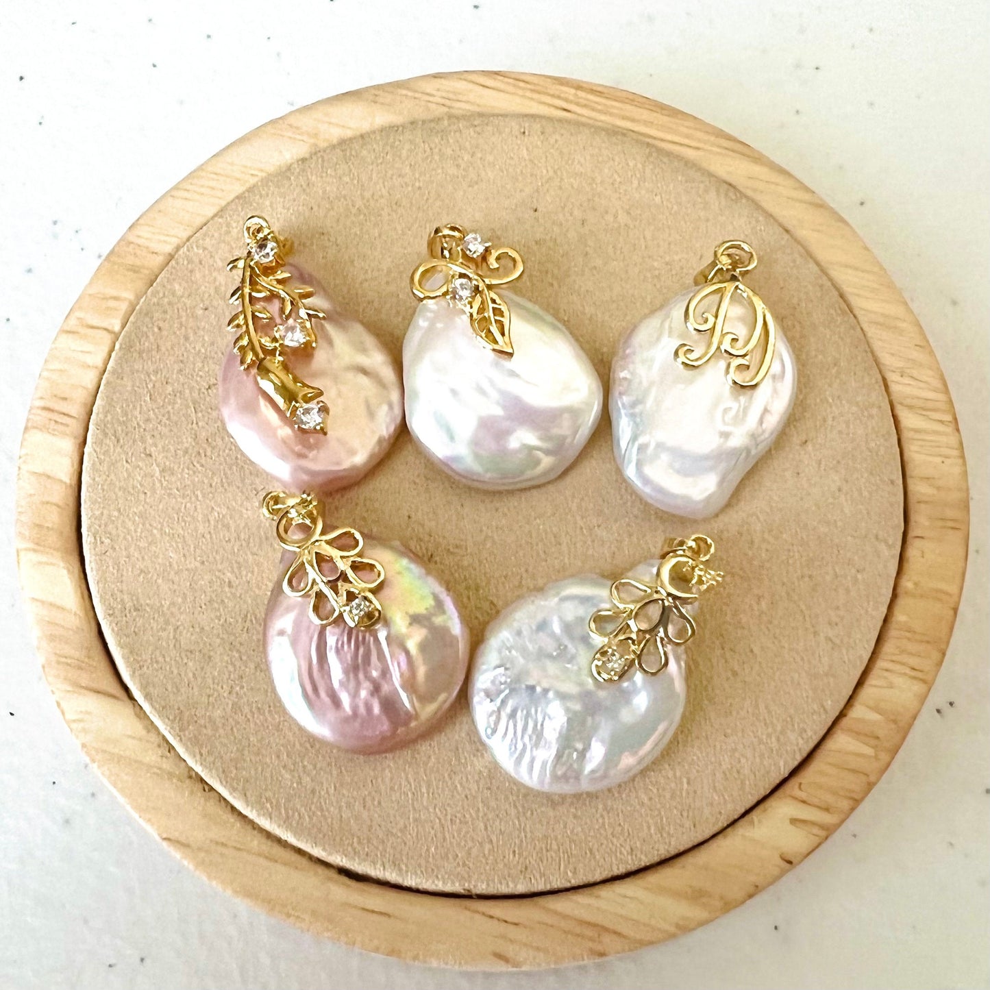 Baroque Pearl Necklace,Irregular Pearl,White,Pink,Birthday ,Freshwater Natural pearl pendant,Gift For mom,Sliver，Gold Plated,Wedding Jewelry