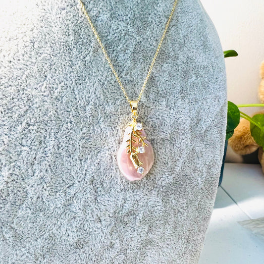 Baroque Pearl Necklace,Irregular Pearl,White,Pink,Birthday ,Freshwater Natural pearl pendant,Gift For mom,Sliver，Gold Plated,Wedding Jewelry