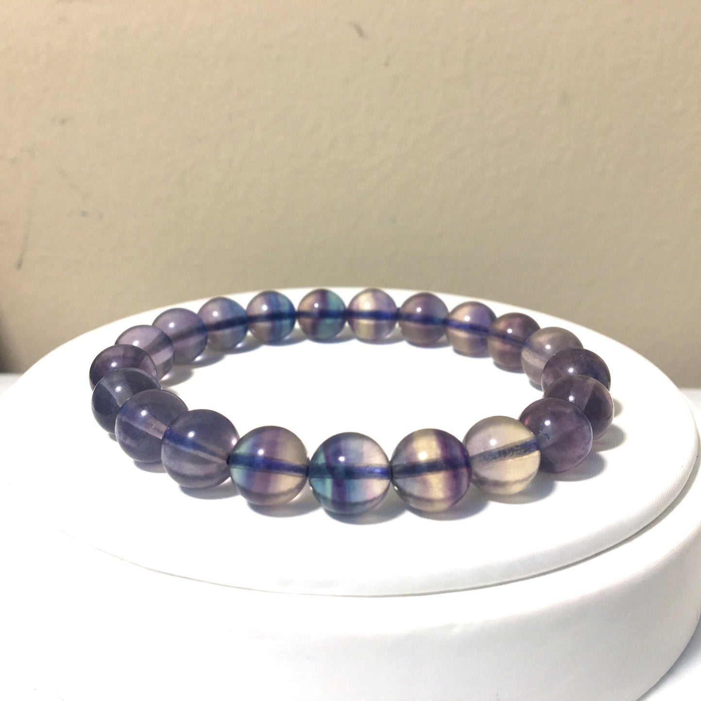 Fluorite Bracelet,Unicorn Fluorite Bracelet,Reiki Healing Crystal Bracelet, Blue-Purple-Green Gemstone Bracelet,Gift for her, Easter Gift