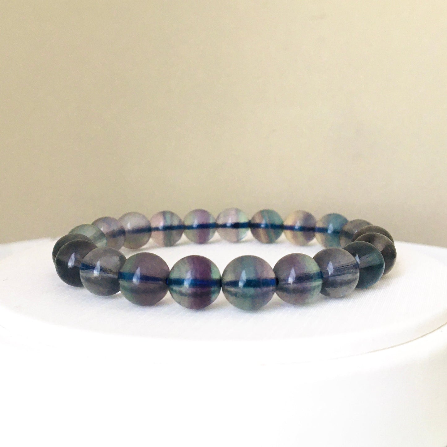 Fluorite Bracelet,Unicorn Fluorite Bracelet,Reiki Healing Crystal Bracelet, Blue-Purple-Green Gemstone Bracelet,Gift for her, Easter Gift