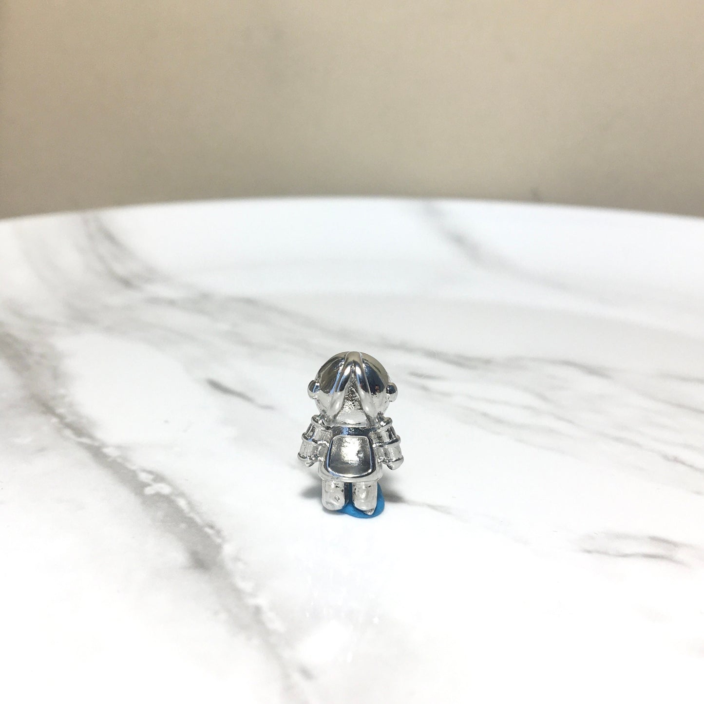 Handmade Moonstone Astronaut spaceman Necklace, Natural Crystal Gemstone Necklace for Her,Silver Plated,Unique Birthday Graduation Gift