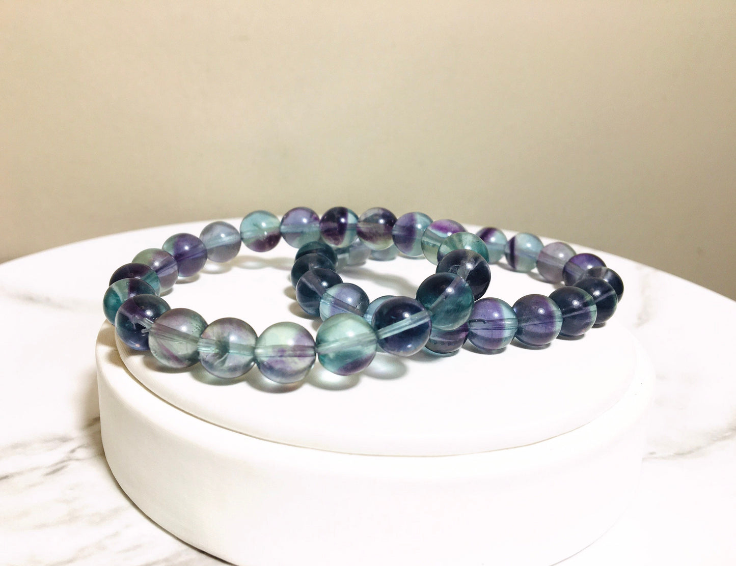 Unicorn Fluorite Bracelet, Blue Purple Reiki Healing Crystal Bracelet, High Quality Gemstone,Valentines gift,Gift for her, Graduation Gift