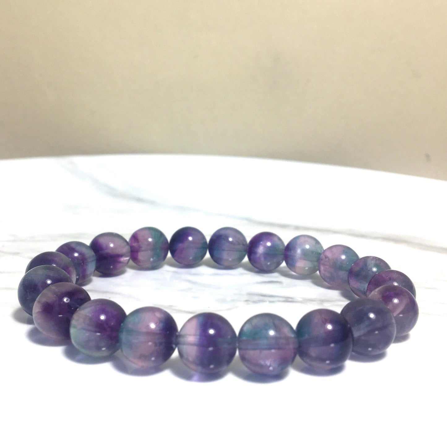 Fluorite Bracelet, Unicorn Fluorite Bracelet,Healing Crystal Bracelet, Reiki, Green-Purple Gemstone Bracelet,Party Jewelry,Gift for her