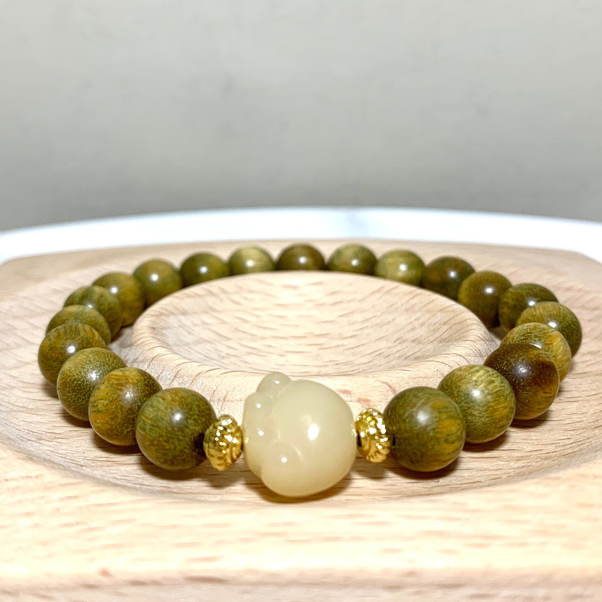 Green Wood Cat Paw Bracelet, Cute Kitten Cat Bracelet, Animal Pet Bracelet, Gift for Her, Birthday Gift,Valentines gift,wood bracelet