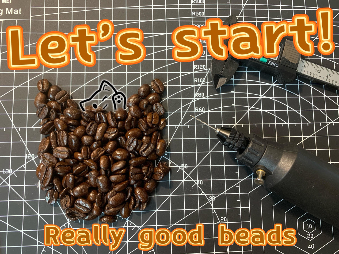 Coffee lover bracelet, coffee bracelet, Coffee Bean Beads DIY kit